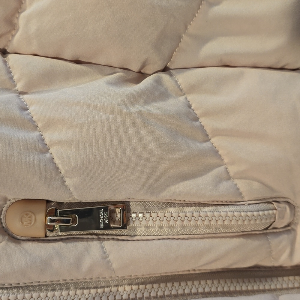 Michael Kors Womens Size L Quilted Jacket Coat Lightweight | Light Pink - Picture 6 of 13